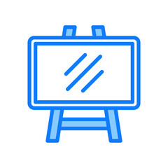 Fototapeta premium Whiteboard blue icon 