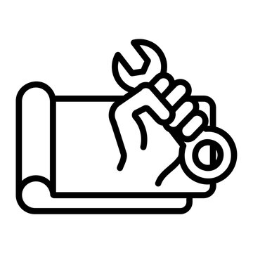 blueprint Line Icon
