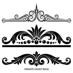 Decorative Ornate Vintage Flourish Elements for Design Projects