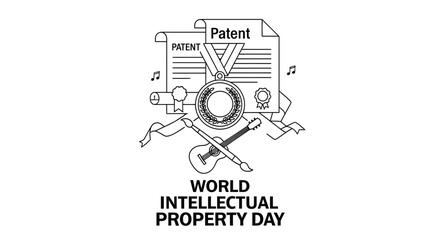 Obraz premium World Intellectual Property Day Celebration - Innovation, Creativity, and Patents