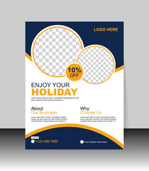 Travel Holiday Tour Promotion Flyer Template