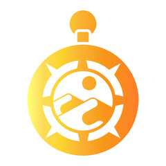 Fototapeta premium adventure Gradient icon