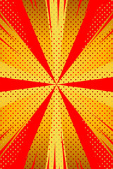 新年用アメコミ風背景(縦長)