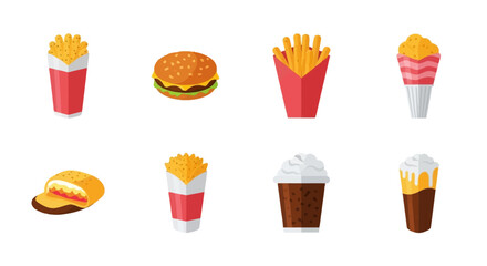 Assorted Fast Food Items and Treats.