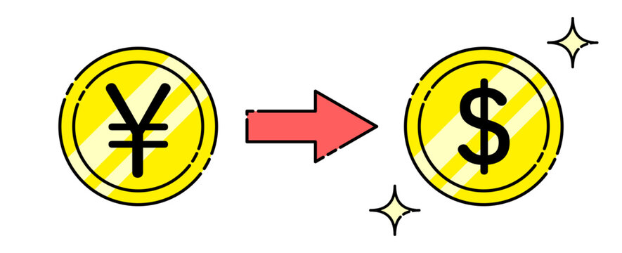 円からドルを購入 両替 イメージ