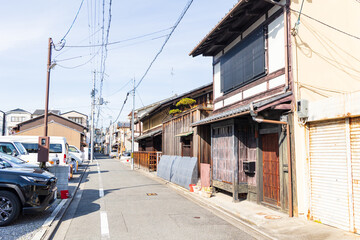 京都市下京区のローカルな町並み