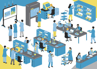 Plakat 研究室で働く人達