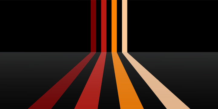 Vintage Striped Backgrounds, Posters, Banner Samples, Retro Colors from the 1970s 1900s, 70s, 80s, 90s. retro vintage 70s style stripes background poster lines. eps 10
