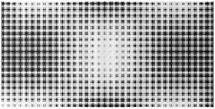 Dotted gradient halftone background. Horizontal seamless dots pattern in pop art style. Abstract modern stylish texture. Vector illustration.