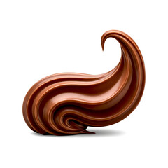 Swirl of Chocolate Hazelnut Spread with Creamy Texture