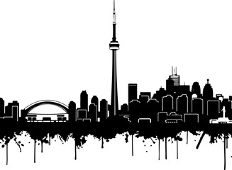 Obraz premium Canada city silhouette