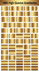 Collection of golden gradients for design and illustration purposes.