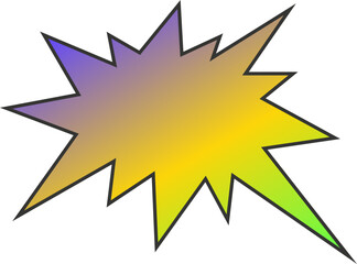 Fototapeta premium Colorful Comic Burst Graphic Gradient