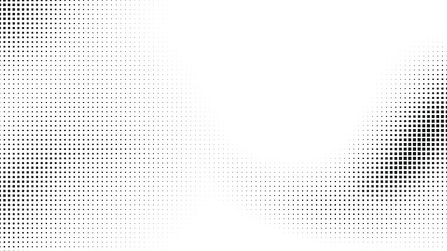 square halftone dot wave background with diagonal pixel gradient abstract vector illustration