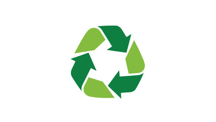 Obraz premium Green Recycling Symbol Logo Icon.