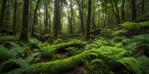 Lush forest landscape