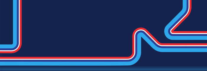 Bold Curved Retro Stripe Pattern Vector Illustration