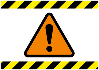 警告, 危険, 危ない, 注意, 禁止, 注目, 違反, 取扱注意, 違法, 警報, 警戒, 要注意, 忠告, ビックリマーク, 立入禁止, 進入禁止, ラベル, 注意喚起, 看板, シール, ステッカー, 標識, 目立つ, 用心, アイコン, マーク, サイン, 記号, ピクトグラム, デザイン, エクスクラメーション, 印, 驚き, ピクト, イラスト, 黄色, 黒, 発見, ベクター, 素材