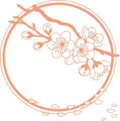 Cherry Flower Vector Design