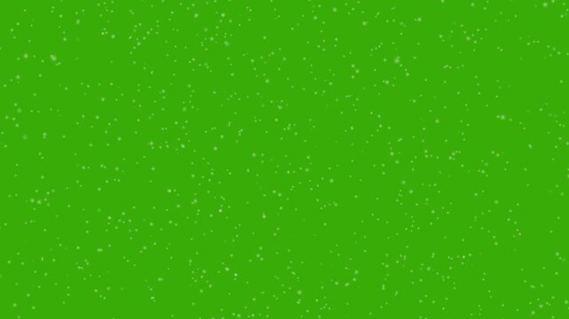 Snowing overlay- Seamless heavy snow falling animation on green screen background. Winter snow falling animation. Looping gentle snowfall particles overlay. Snowflake falling christmas background.