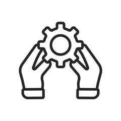 collaboration icons outline and Flat Style,transparent background