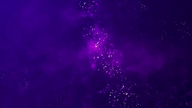 Abstract Deep Purple Particle Stream Moving Dynamically