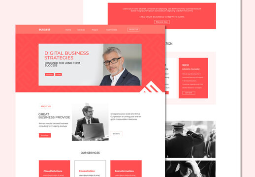 Business Landing Page Design