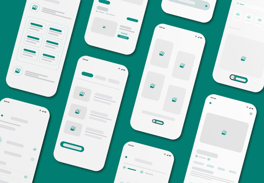 Mobile App UI UX Wireframe Flow for Travel or Booking