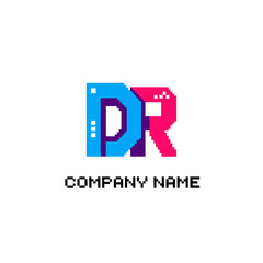 Fototapeta premium Colorful DR Logo Design Element.