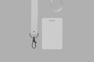 id card name tag grey background
