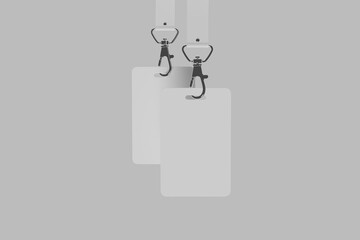 id card name tag clean background