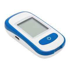 Compact digital health monitor isolated on transparent background