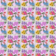 Obraz premium seamless floral pattern