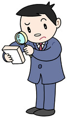 ビジネスのイラスト - 原因追求・原因解明・問題チェック