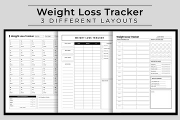 Weight Loss Progress Tracker and Body Measurement Log