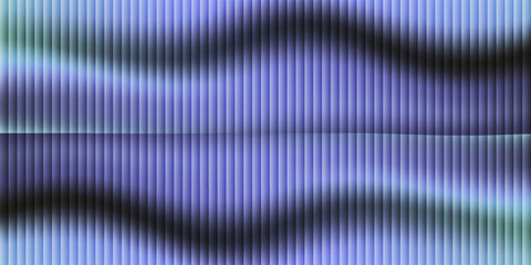 Corrugated metal texture with ribbed glass background and steel sheet pattern. Abstract window in silver and white 3D with fluted panel stripes. Premium wall ripple with blur, gradient light. © mas