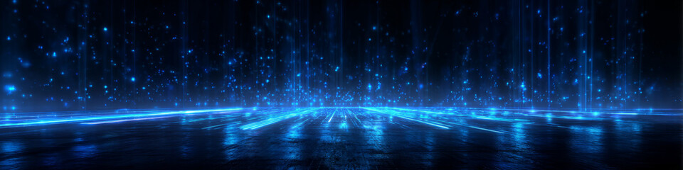 Futuristic Blue Digital Abstract Technology Background