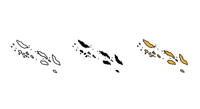 Black and white and color drawings of a country map minimalist art illustration vector design