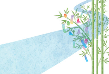 七夕　天の川　和柄　背景