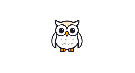 Obraz premium owl, bird, icon, animal, wildlife, nocturnal, wisdom, knowledge, education, intelligence, smart, symbol, mascot, logo, emblem, illustration, vector, graphic, design, flat, minimal, simple, modern, abs