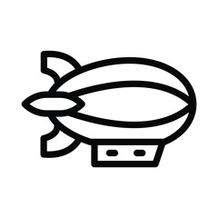  zeppelin line icon illustration vector graphic.eps © andre