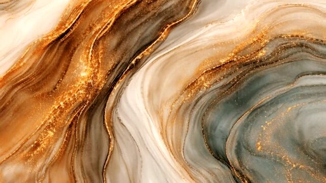 a luxurious artistic blend of fluid or liquid marble art styles.