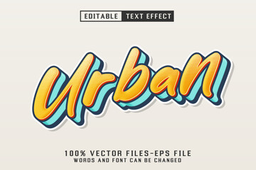 Urban 3d Text - Editable Text Effect