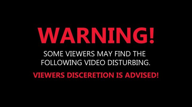 Warning viewers discretion video red warn 4k