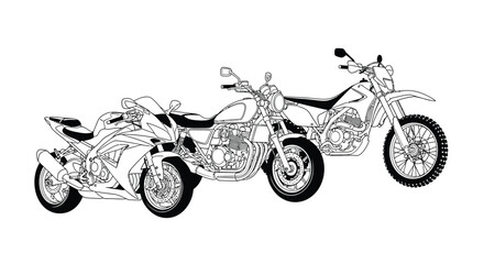 Obraz premium motor bikes