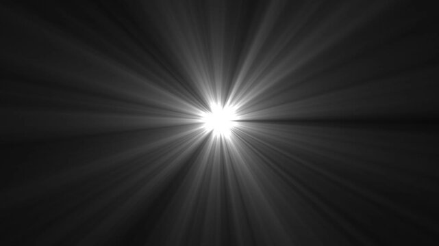 abstract light background with light rays animation. shine or sun effect on a black screen, overlay light transition, effects sunlight, glitter, shiny, bright, flare on isolated 4k video.
