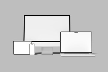 Multi Devices Blank Mockup Scene Creator