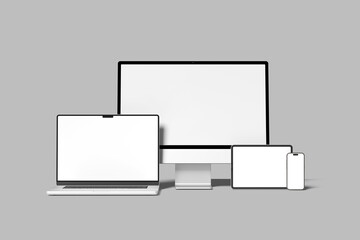 Multi Devices Blank Mockup Scene Creator