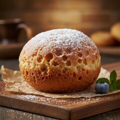 Spongy Donut A donut with a textured sponge like surface