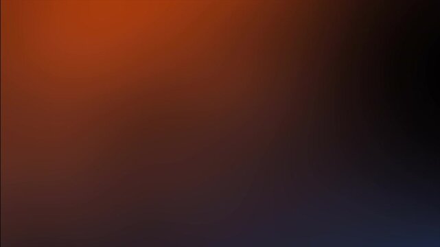 Orange glow fades to darkness